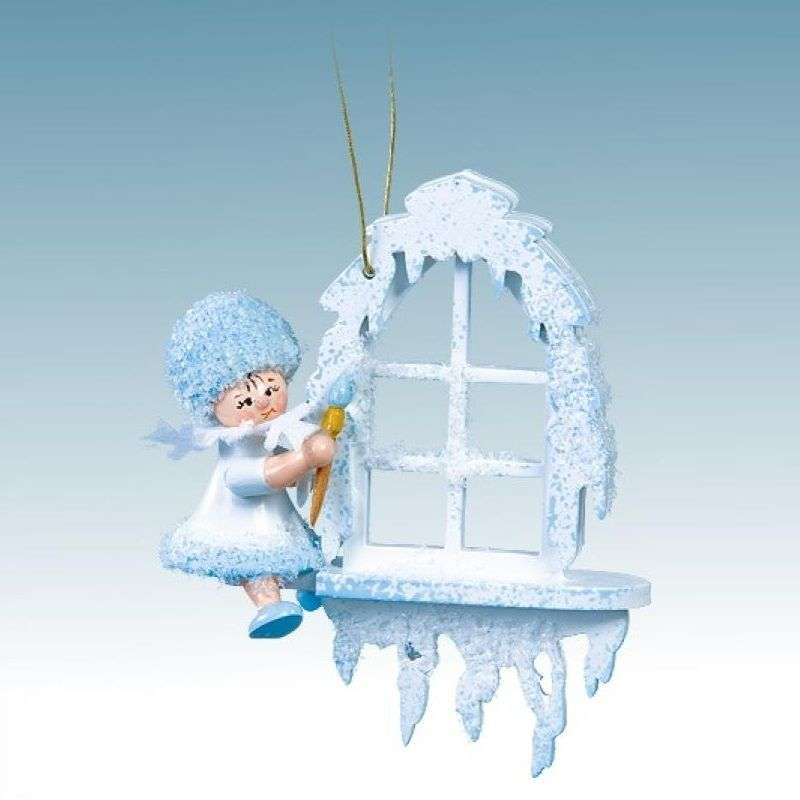 Schneeflöckchen am Fenster, Artikel 43042 Baumschmuck ca