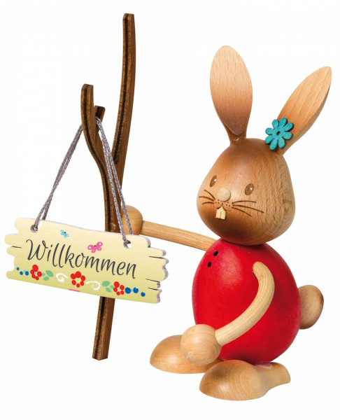 Kuhnert Stupsi Hase -Herzlich Willkommen-, Artikel 52250 Höhe ca. 11 cm