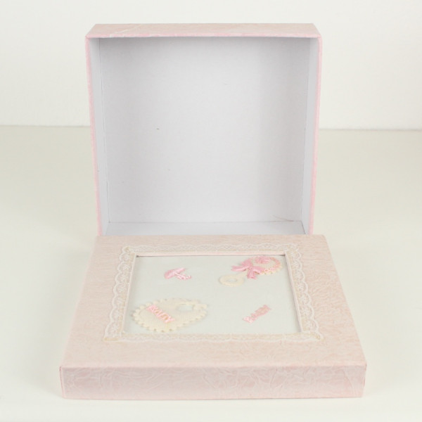 Baby Box Geschenkschachtel rosa