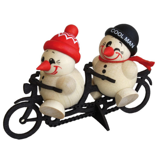 Cool Man Fritz & Freddy Tandem - Sammelfigur ca. 6 cm by Karsten Braune - Echt Erzgebirge